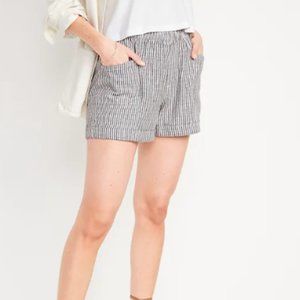 Old Navy Linen Striped Shorts